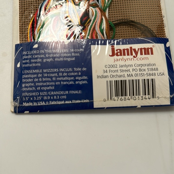 Mini Skating Polar Bear Cross Stitch Ornament Kit - Picture 3 of 3